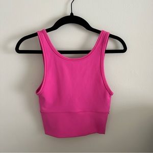 lululemon pink power pivot tank, Size 2, Not ribbed